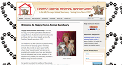 Desktop Screenshot of happyhomeanimalsanctuary.org