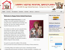 Tablet Screenshot of happyhomeanimalsanctuary.org